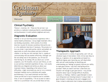 Tablet Screenshot of goldmanpsychiatry.com
